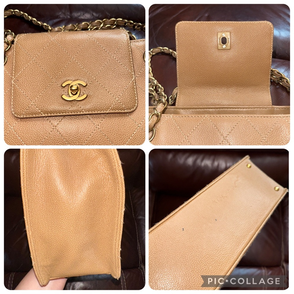 🔥🔥🔥Authentic Chanel Caviar Leather Shoulder Bag Tote - Picture 12 of 13